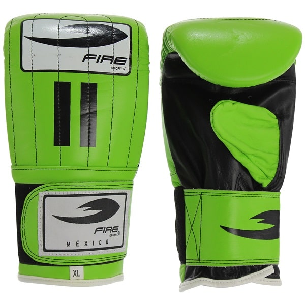Par De Guanteletas De Piel Fire Sports® Box Profesional Verd