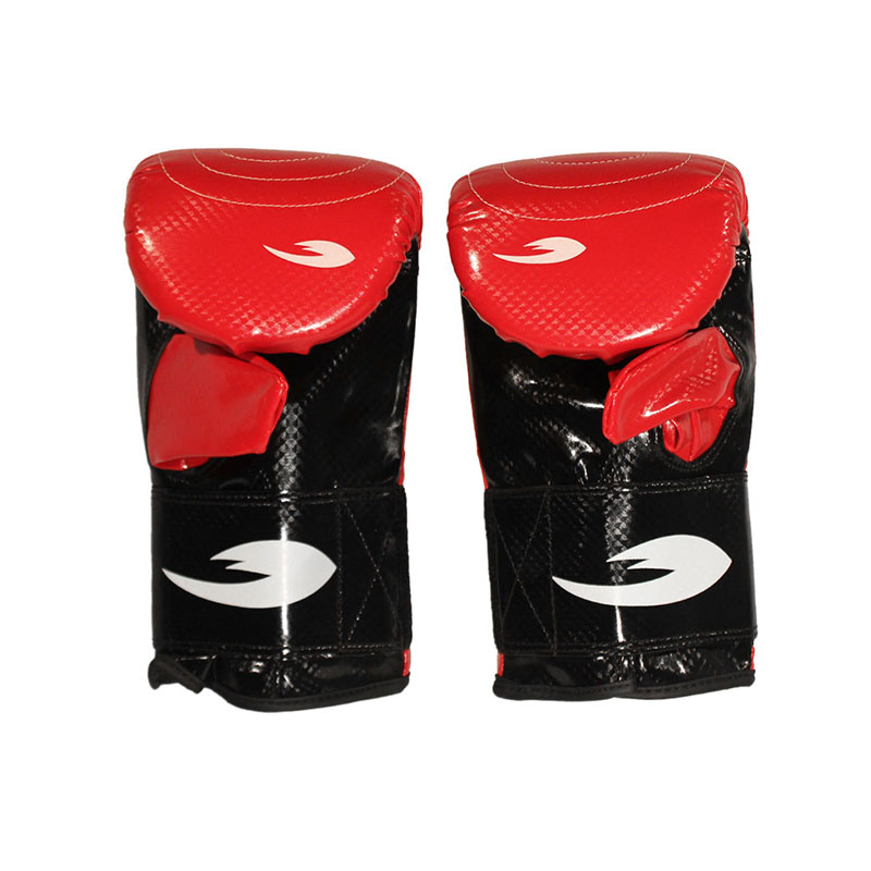 Par De Guanteletas pvc Fire Sports Box Entrenamiento Color Rojo