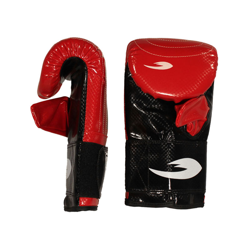 Par De Guanteletas pvc Fire Sports Box Entrenamiento Color Rojo