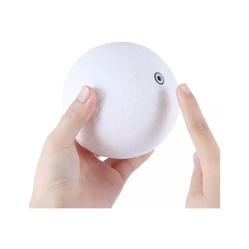 Lámpara De Luna 3d 8cm 7 Colores Lamparas De Buro Escritorio