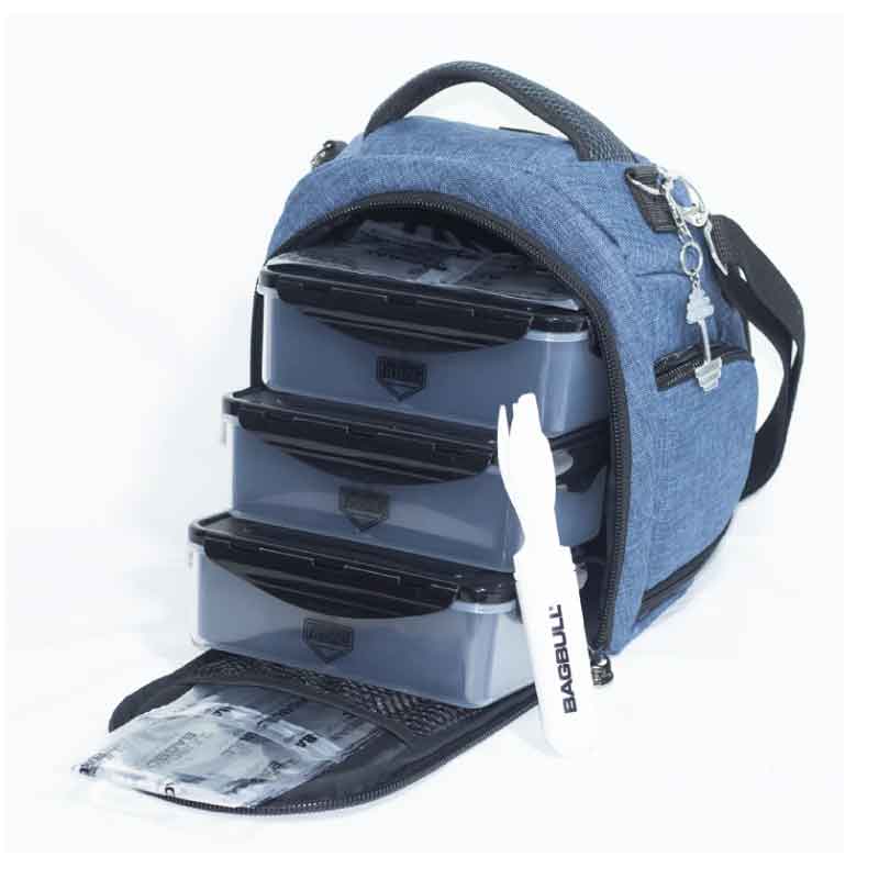 BagBull Mini Monster Mochila Termica Alimentos - Azul