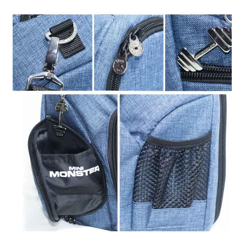 BagBull Mini Monster Mochila Termica Alimentos - Azul