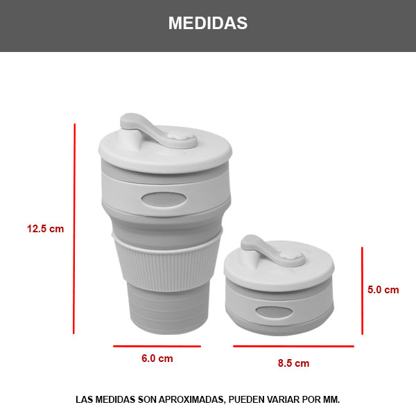 Vasos Plegables - 350ml Morado