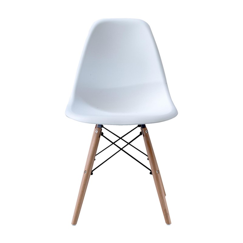 2 PACK SILLA EAMES STYLE BLANCA