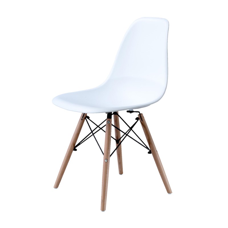 2 PACK SILLA EAMES STYLE BLANCA