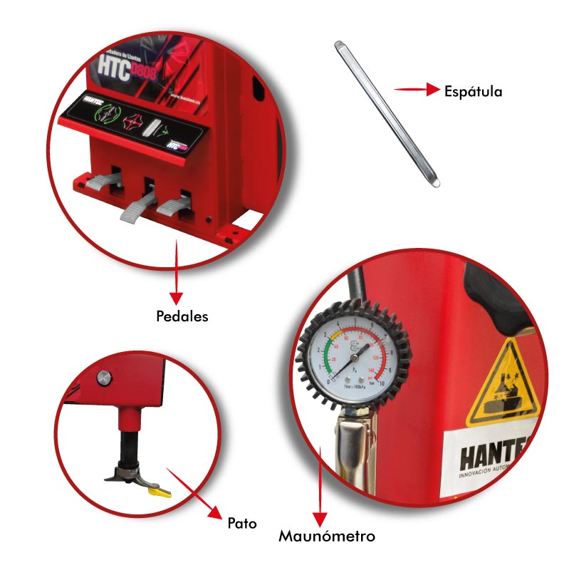 HANTEC Desmontadora De Llantas 11 A 24.