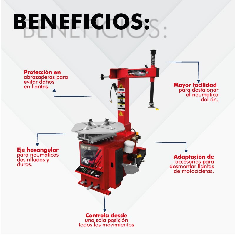 HANTEC Desmontadora De Llantas 11 A 24.