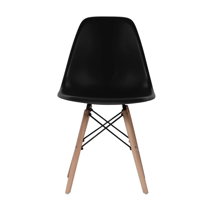 2 PACK SILLA EAMES STYLE NEGRA