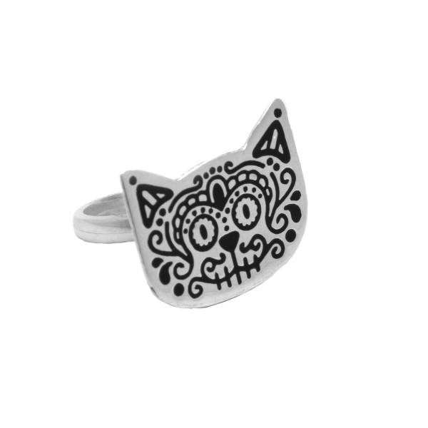 Colección de dije con cadena, pendientes, anillo y pulsera de cuarzo Gato Marga
