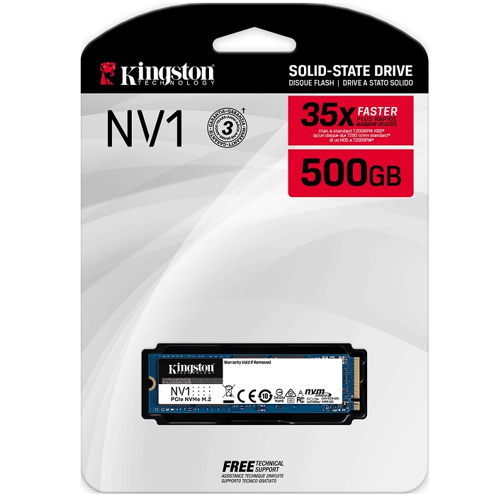 M.2 2280 SSD 500GB Kingston NV1 NVMe SNVS/500G