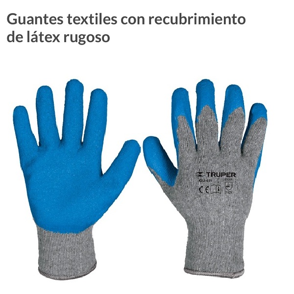 Kit De Herramientas Jardinería Poda CUCHARA AZADON + Guantes Azul Grandes TRUPER 