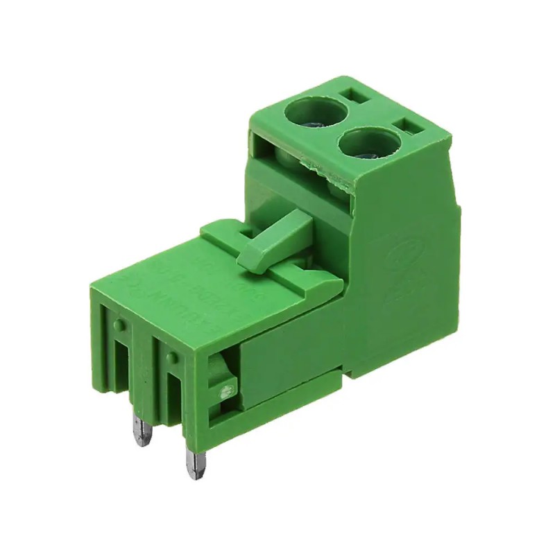 Bornera Culca Clema Desmontable Verde 2 pines 10pzas