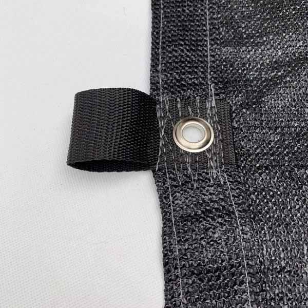 Malla Sombra 2X4 Metros 90% Sombra Confección Reforzada "Lista Para Colocar" Negro