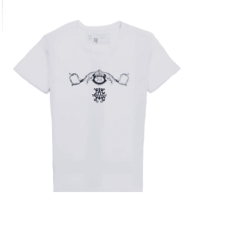 Playera Chapo 701 Cuello Redondo Blanca Hombre.