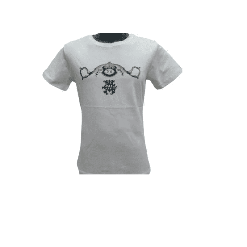 Playera Chapo 701 Cuello Redondo Blanca Hombre.