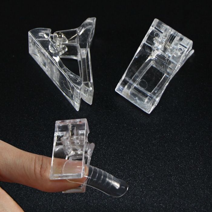 Pinzas Para Sujetar Uñas De Polygel O Acrigel 5 Piezas