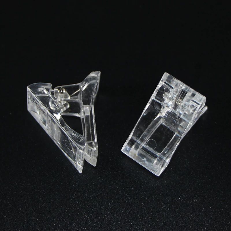 Pinzas Para Sujetar Uñas De Polygel O Acrigel 10 Piezas