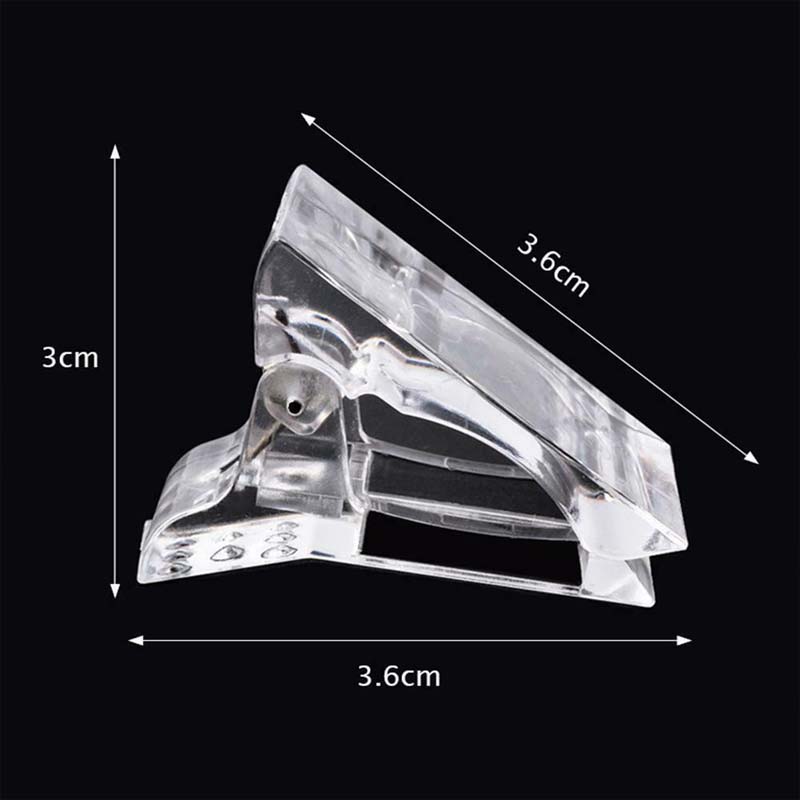 Pinzas Para Sujetar Uñas De Polygel O Acrigel 10 Piezas