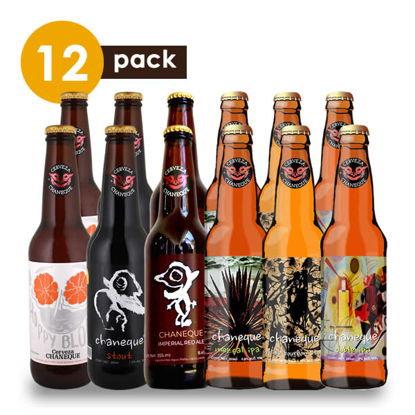 Cerveza Artesanal Chaneque Cervexxa Beerpack 12