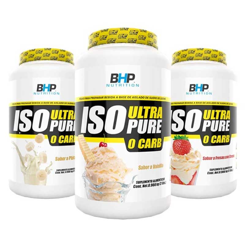 Proteina BHP Nutrition ISO UltraPure 0 Carbs. 2 Lbs. 28 Serv. - Chocolate