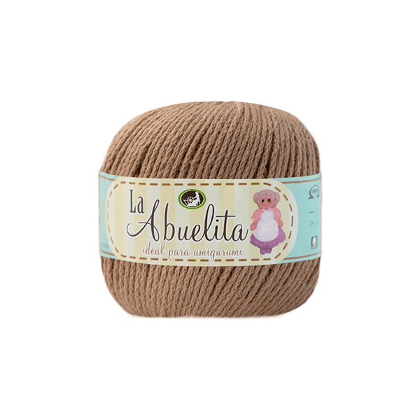 HILAZA LA ABUELITA 100% ALGODON MADEJA DE 50 GRAMOS CAMELLO