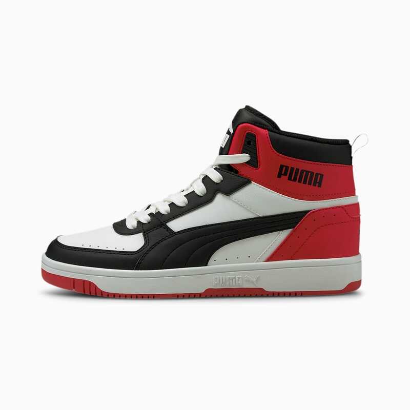 Tenis Puma Rebound Joy Blanco Rojo Negro de Caballero