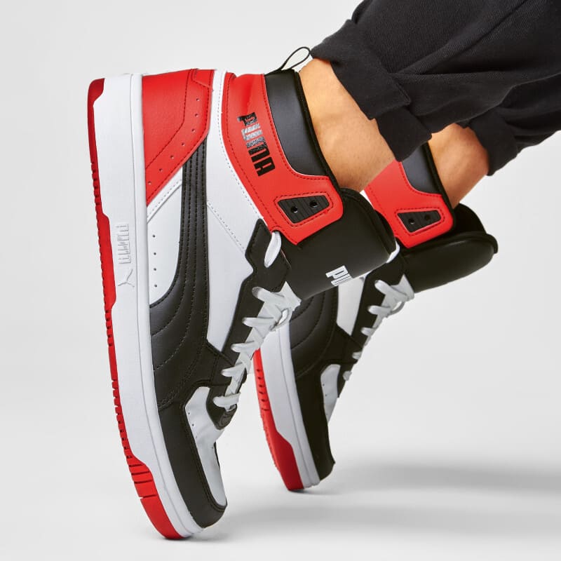 Tenis Puma Rebound Joy Blanco Rojo Negro de Caballero