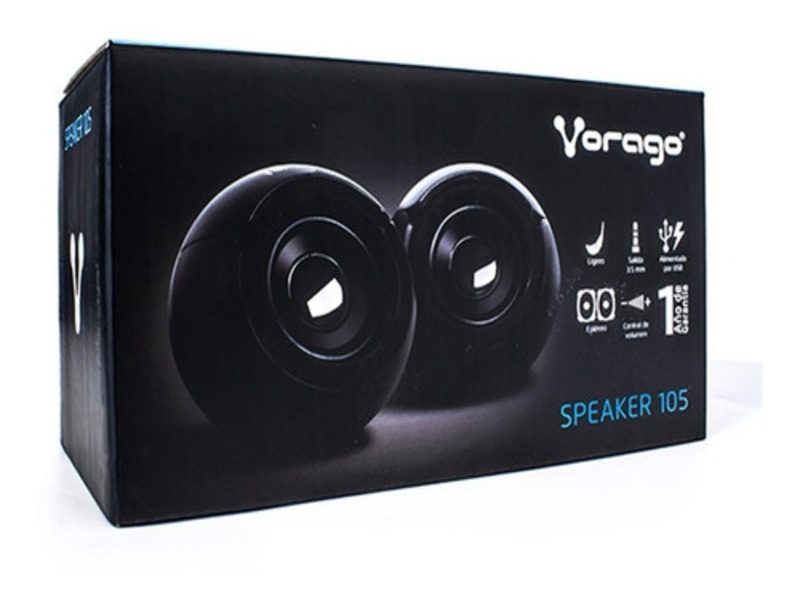 Bocinas Usb Para Computadora Vorago Pc 2.0 Aux 3.5mm Audio Nitido Celulares