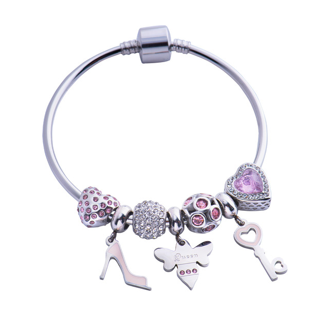 LuckyLy Charm Bolita Dani - Plata, Oro Rosa