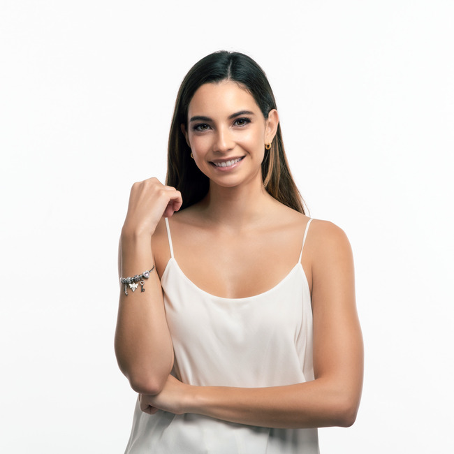 LuckyLy Charm Bolita Dani - Plata, Oro Rosa