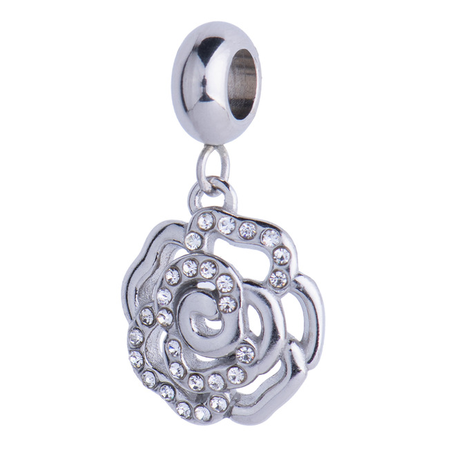 LuckyLy Charm de Flor Daisy - Plata, Oro osa