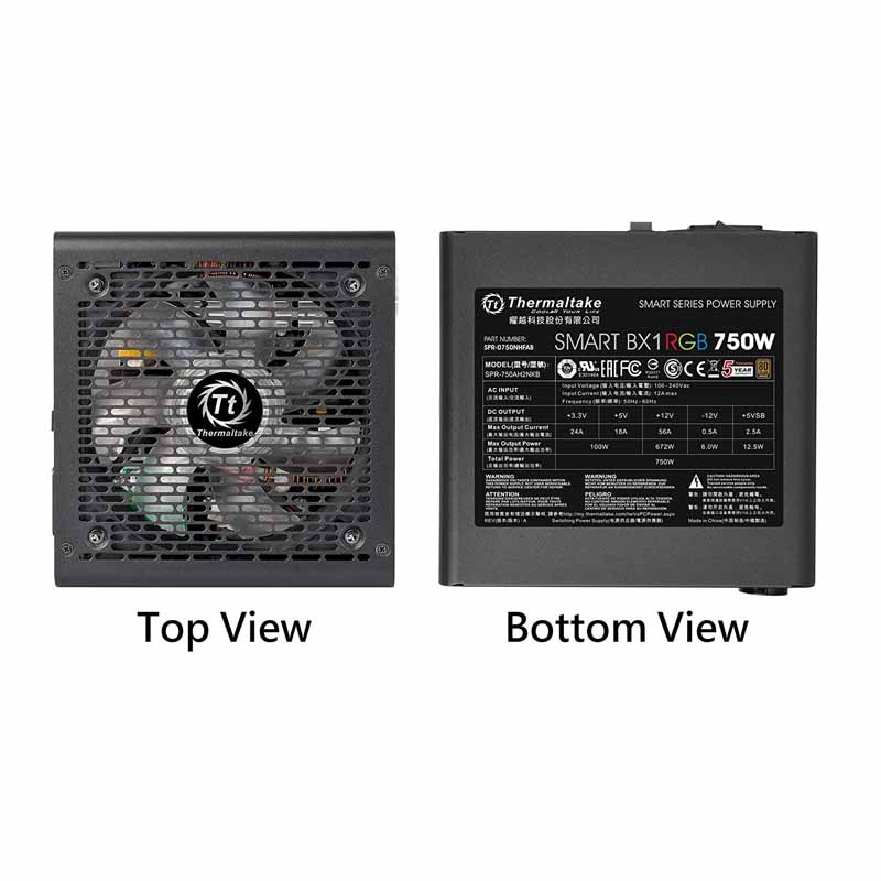 FUENTE DE PODER THERMALTAKE SMART BX1 750W BRONZE RGB PS-SPR-0750NHFABU-1