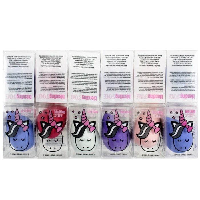 Esponja Asimétrica Aplicación Base Maquillaje Paquete 12 Pz EA-012