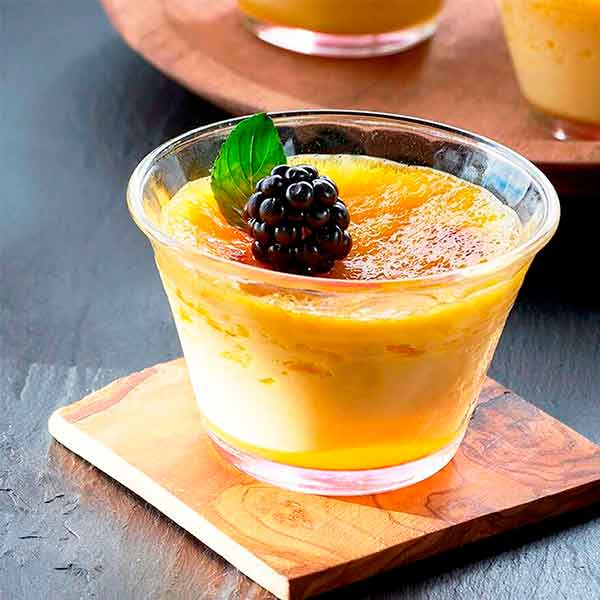 Flaneras vidrio Juego de moldes para flan con tapa Pyrorey 6 pzas. 2 paq. CRISA-0485