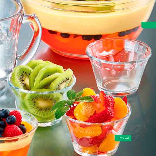 Flaneras vidrio Juego de moldes para flan con tapa Pyrorey 6 pzas. 2 paq. CRISA-0485