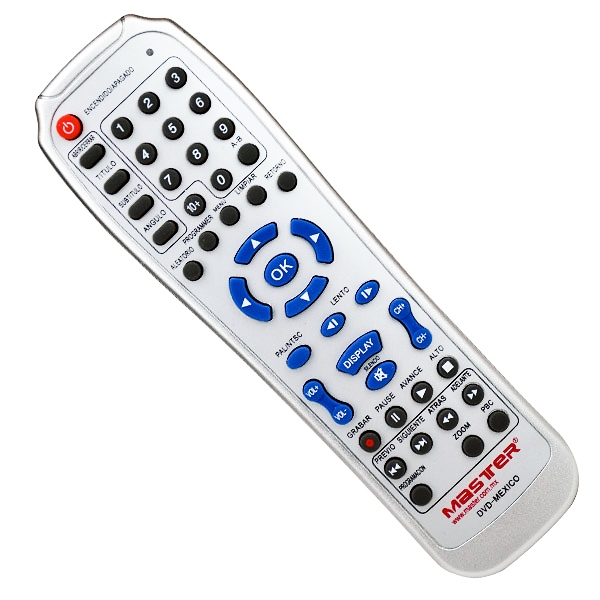 Control Remoto Universal para Reproductores DVD / Master / DVD-MEXICO
