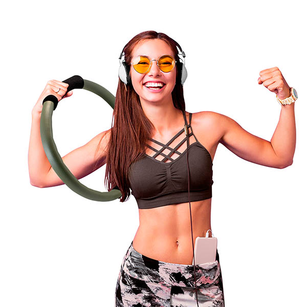 Anillo De Tonificación Aro De Pilates Yoga Doble Agarre