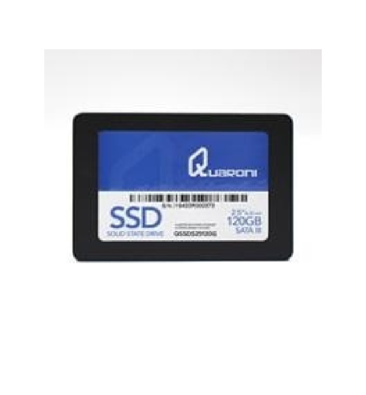 UNIDAD DE ESTADO SOLIDO SSD QUARONI 2.5 120GB SATA3 7MM LECT 410MB/S ESCRIT 170MB/S QSSDS25120G