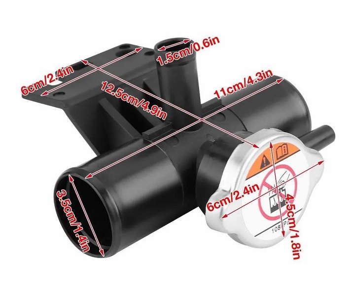 Toma Agua 4 Entradas C/Tapón Radiador Mitsubishi Outlander 3.0 2008-2013