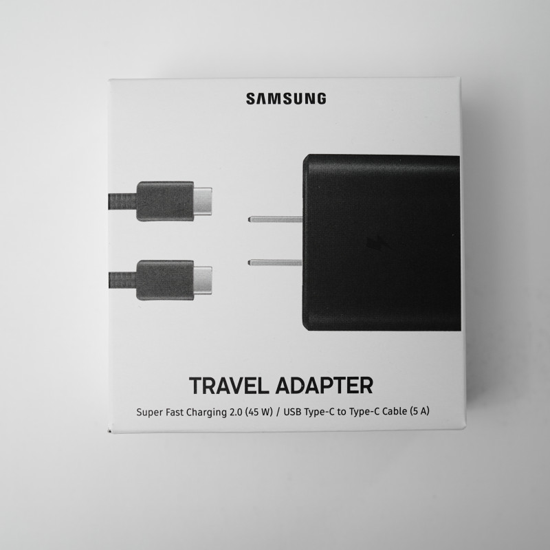 Cargador Samsung Original 45W USB-C + Cable USB-C a USB-C, Super Fast  Charging 2.0 – Negro