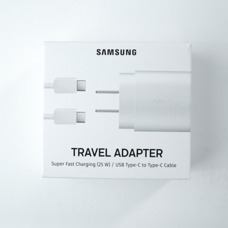 Adaptador Original Samsung 25W Super Fast Charge con Cable - Blanco