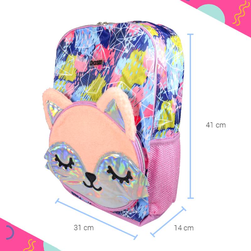 Mochila Backpack DASH Infantil Estampado Gatito 3D