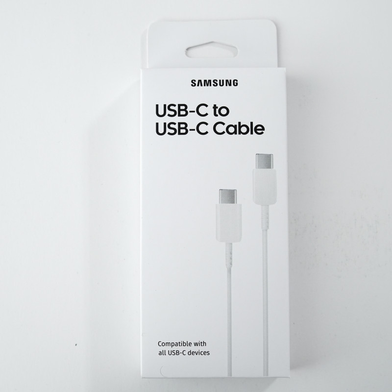 Samsung Original Cable USB-C  (USB-C a USB-C) - Blanco - 1 Metro