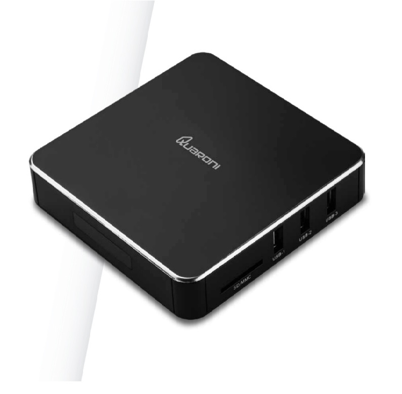 TV BOX QUARONI QUAD CORE 1GB 8GB LAN WIFI HDMI AV CR SPDIF ANDROID 6.0 NEGRO