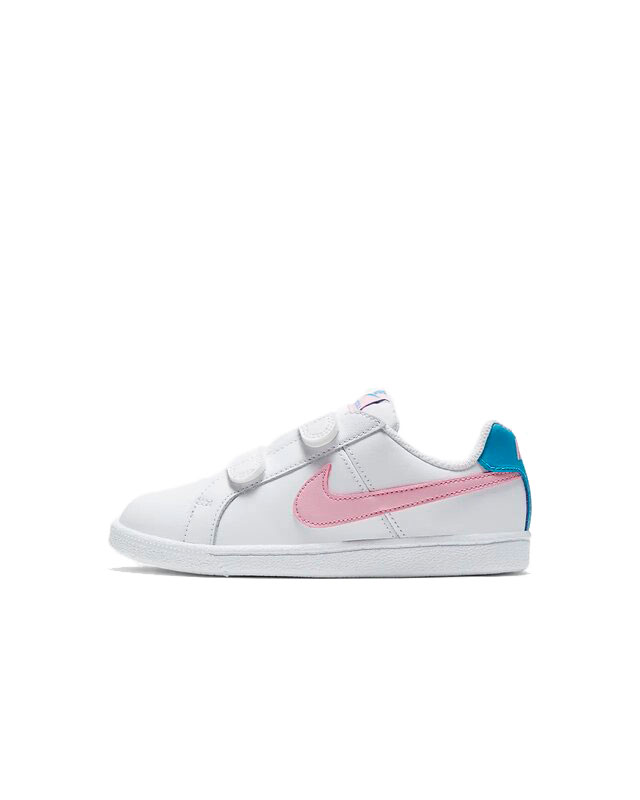 Tenis Nike Court Royale PSV Blanco Rosa Para Niño