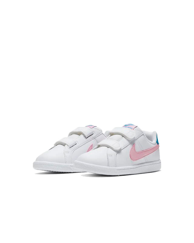 Tenis Nike Court Royale PSV Blanco Rosa Para Niño