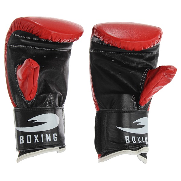 Par De Guanteletas Piel Fire Sports Box Entrenamiento Color Rojo