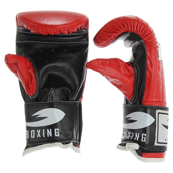 Par De Guanteletas Piel Fire Sports Box Entrenamiento Color Rojo