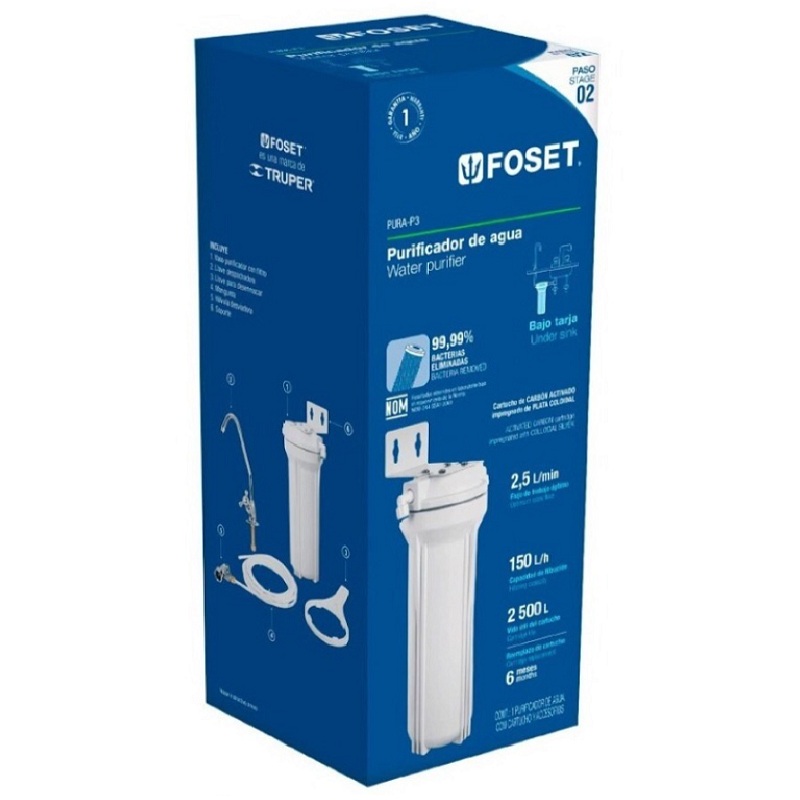 Purificador De Agua, Bajo Tarja Foset 45054
