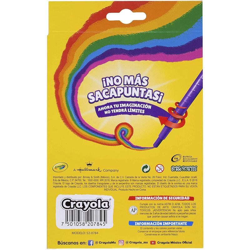 Crayones Twisteables Crayola 12pz - Lápices de Colores